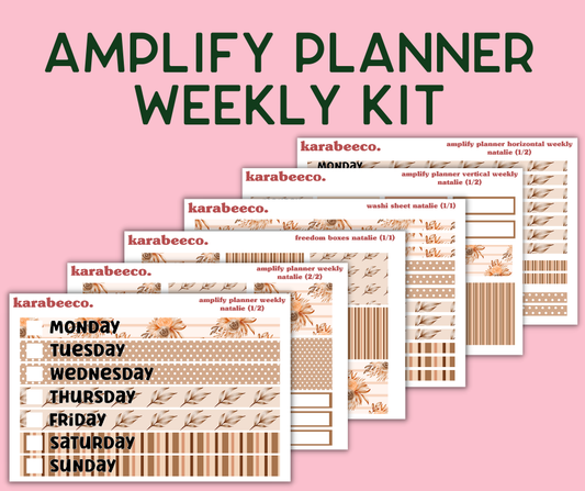 Amplify Planner Stickers | Weekly Kit | Natalie