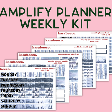 Amplify Planner Stickers | Weekly Kit | Faith