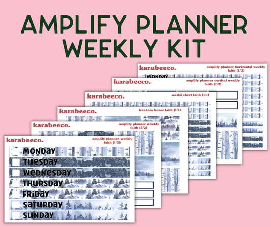 Amplify Planner Stickers | Weekly Kit | Faith