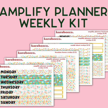 Amplify Planner Stickers | Weekly Kit | Evelyn