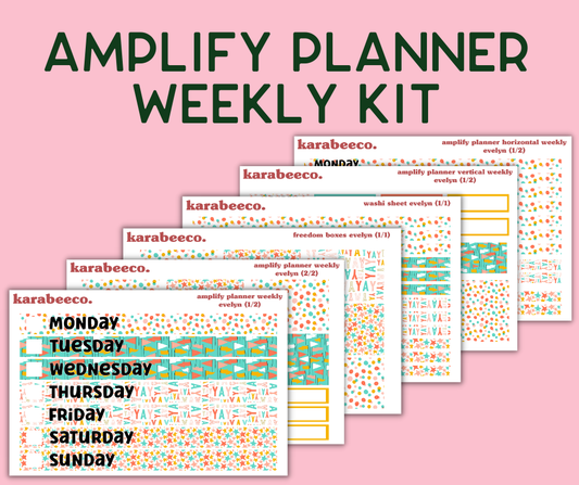 Amplify Planner Stickers | Weekly Kit | Evelyn