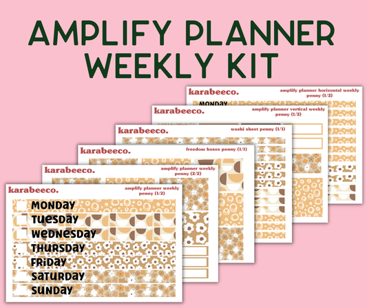 Amplify Planner Stickers | Weekly Kit | Penny