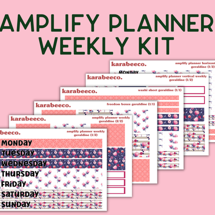 Amplify Planner Stickers | Weekly Kit | Geraldine