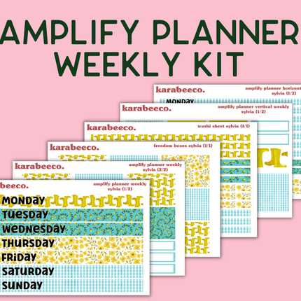Amplify Planner Stickers | Weekly Kit | Sylvia