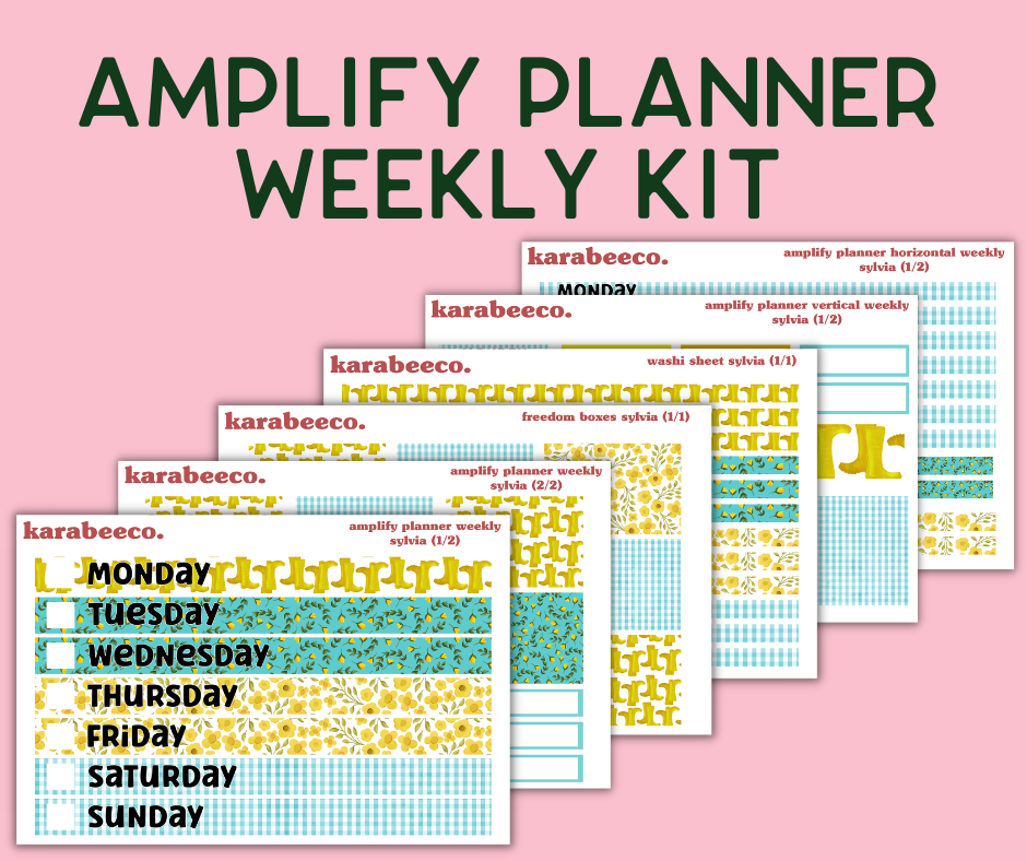 Amplify Planner Stickers | Weekly Kit | Sylvia