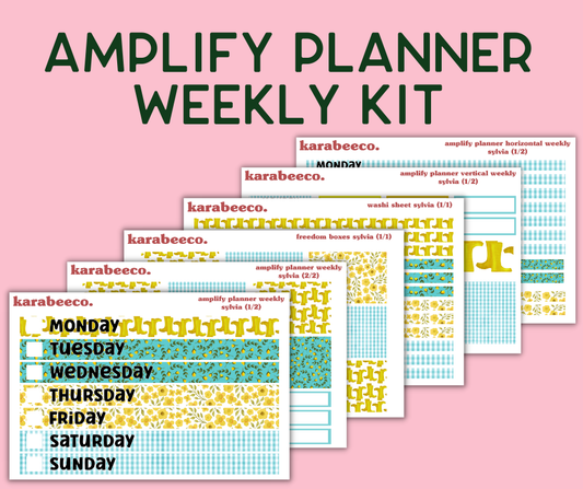 Amplify Planner Stickers | Weekly Kit | Sylvia