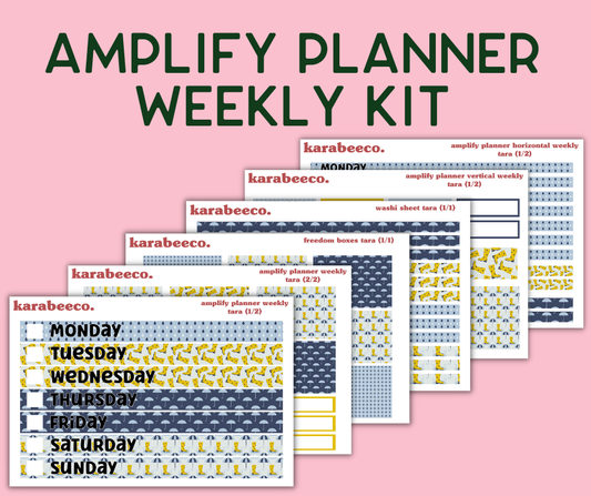 Amplify Planner Stickers | Weekly Kit | Tara