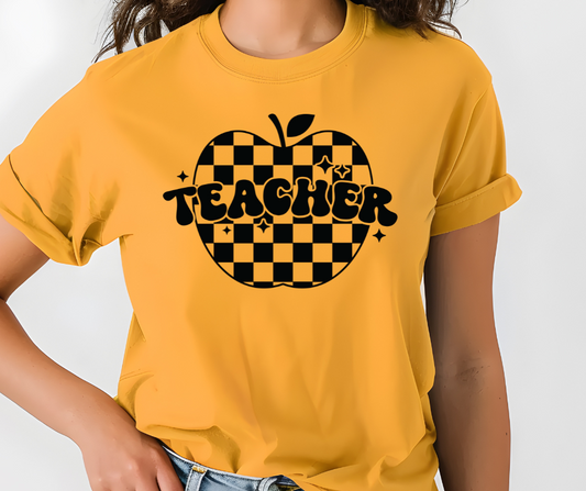 Comfort Colors Tee | Retro Apple Teacher [321]