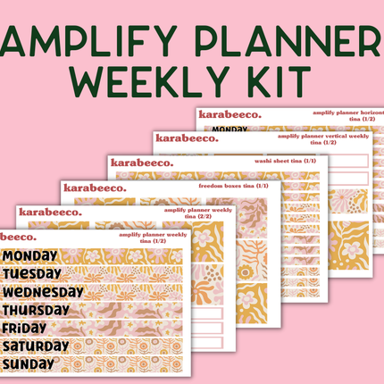 Amplify Planner Stickers | Weekly Kit | Tina