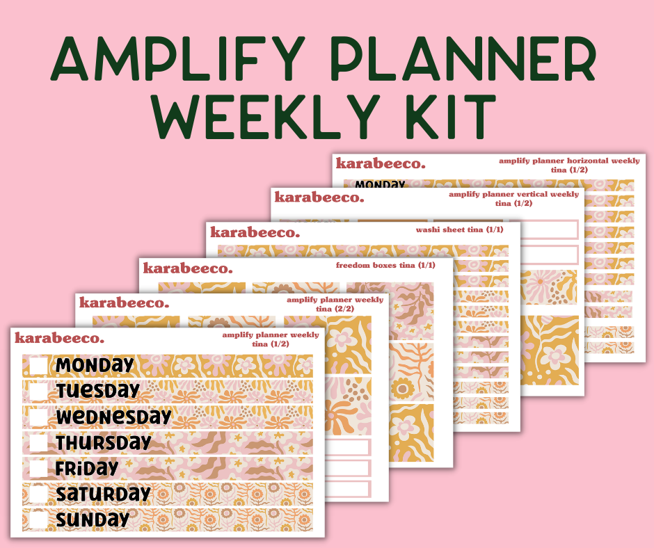 Amplify Planner Stickers | Weekly Kit | Tina