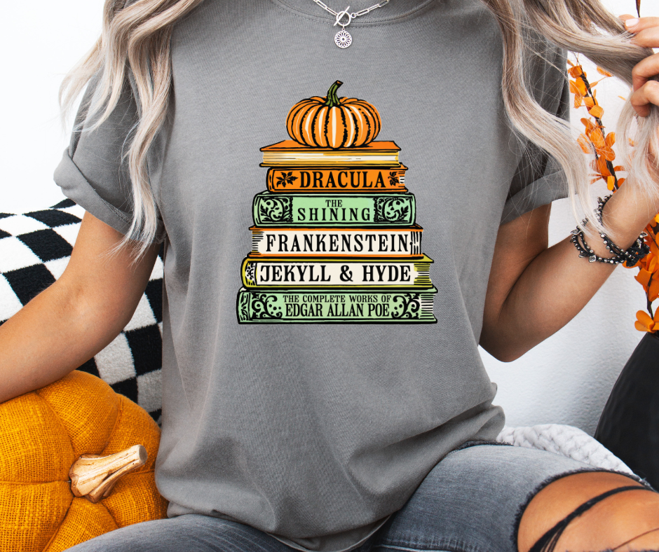 Comfort Colors Tee | Halloween Books [494]