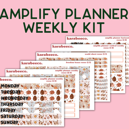 Amplify Planner Stickers | Weekly Kit | Reese