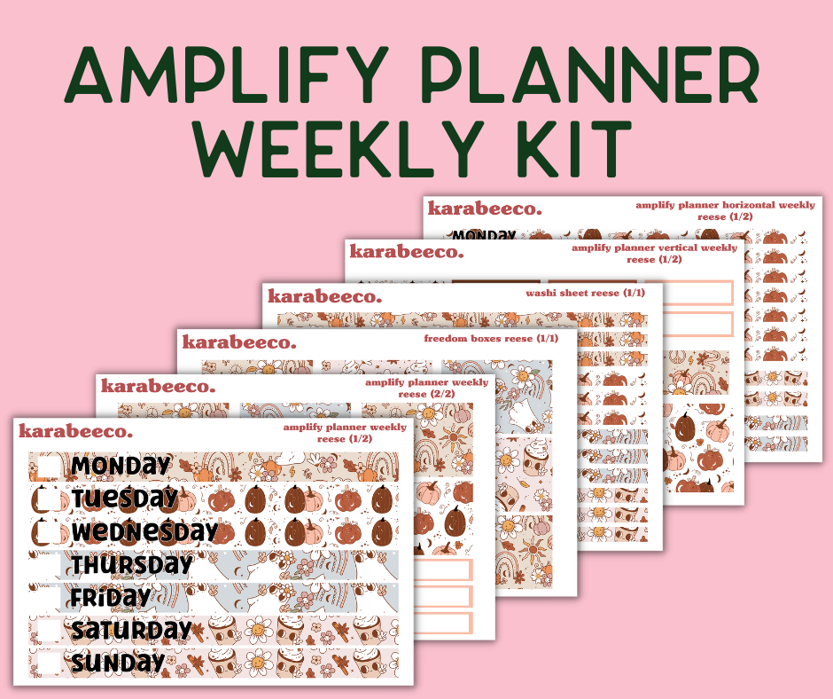 Amplify Planner Stickers | Weekly Kit | Reese