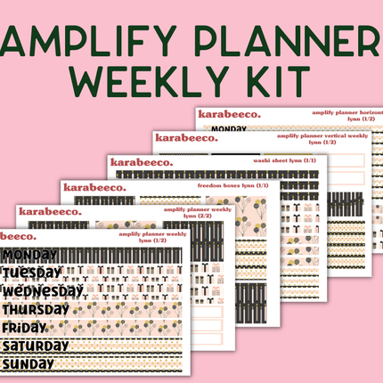 Amplify Planner Stickers | Weekly Kit | Lynn