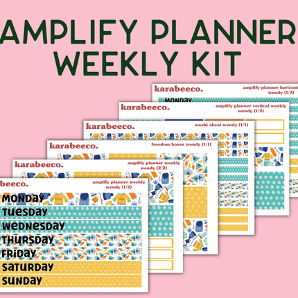 Amplify Planner Stickers | Weekly Kit | Wendy