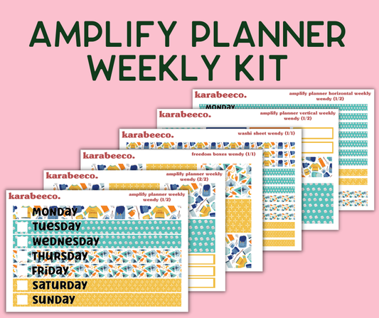 Amplify Planner Stickers | Weekly Kit | Wendy