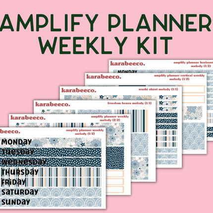 Amplify Planner Stickers | Weekly Kit | Melody