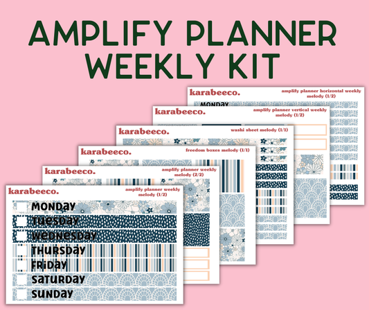 Amplify Planner Stickers | Weekly Kit | Melody