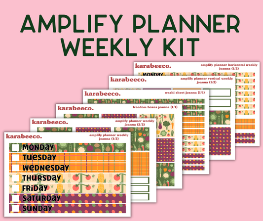 Amplify Planner Stickers | Weekly Kit | Joanna