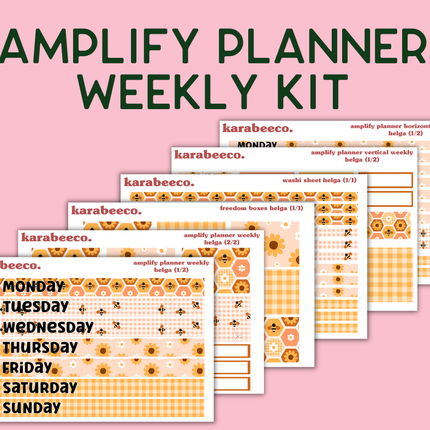Amplify Planner Stickers | Weekly Kit | Helga