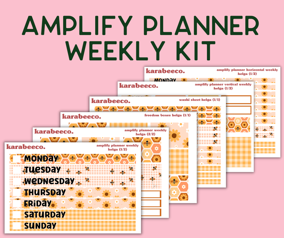 Amplify Planner Stickers | Weekly Kit | Helga