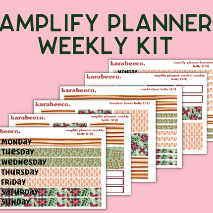 Amplify Planner Stickers | Weekly Kit | Holly
