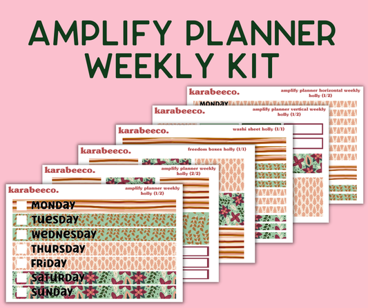 Amplify Planner Stickers | Weekly Kit | Holly