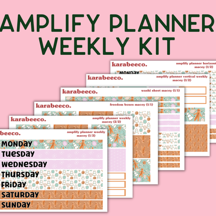 Amplify Planner Stickers | Weekly Kit | Macey
