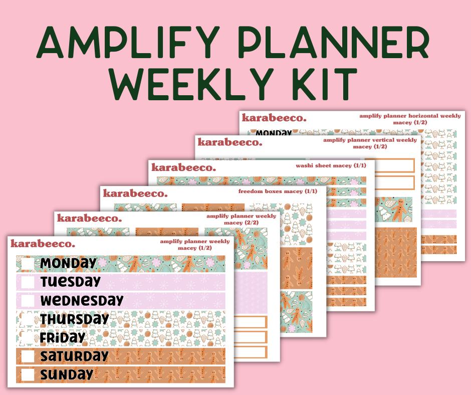 Amplify Planner Stickers | Weekly Kit | Macey