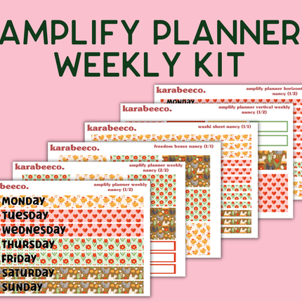 Amplify Planner Stickers | Weekly Kit | Nancy