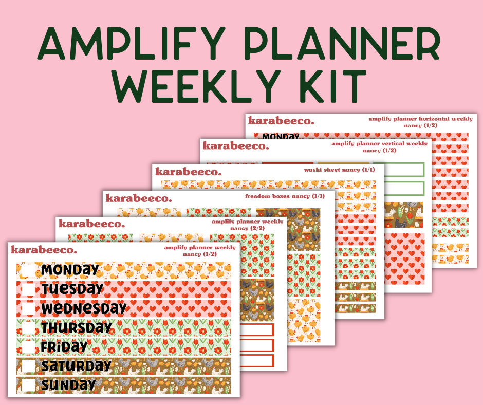 Amplify Planner Stickers | Weekly Kit | Nancy