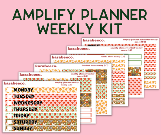 Amplify Planner Stickers | Weekly Kit | Nancy