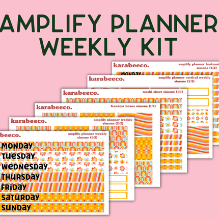 Amplify Planner Stickers | Weekly Kit | Simone