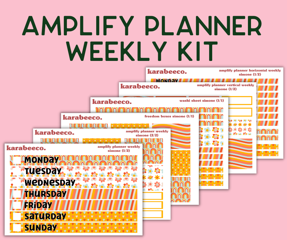 Amplify Planner Stickers | Weekly Kit | Simone