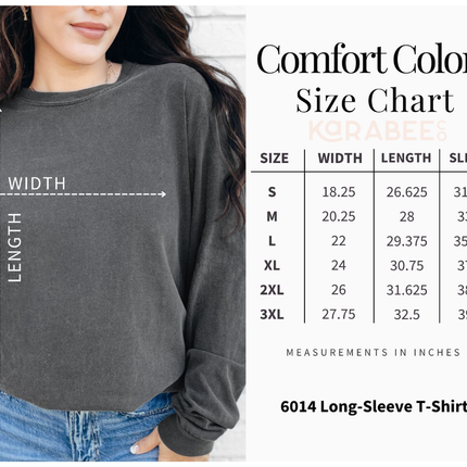 Comfort Colors Long Sleeve Tee | Books and Coffee
