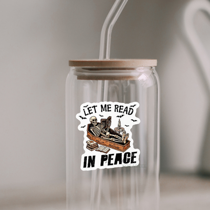 STICKER | Let Me Read In Peace | BOOKS00031