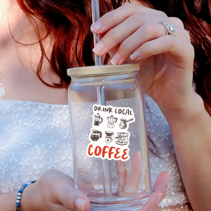 STICKER | Drink Local Coffee | KBC00000106