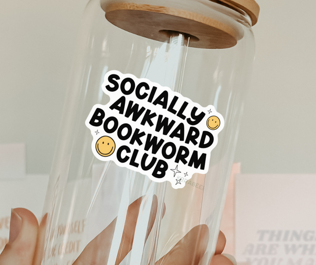 STICKER | Socially Awkward Bookworm Club | BOOKS00034