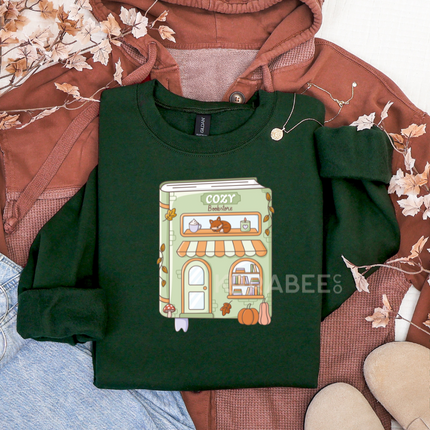 Gildan Crewneck | Cozy Book Store [a001]