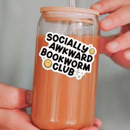 STICKER | Socially Awkward Bookworm Club | BOOKS00034