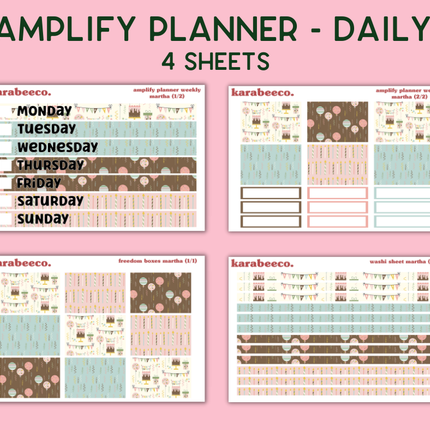 Amplify Planner Stickers | Weekly Kit | Martha