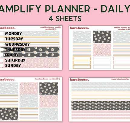 Amplify Planner Stickers | Weekly Kit | Caroline