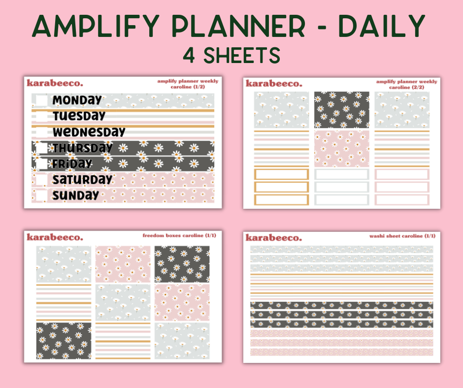 Amplify Planner Stickers | Weekly Kit | Caroline