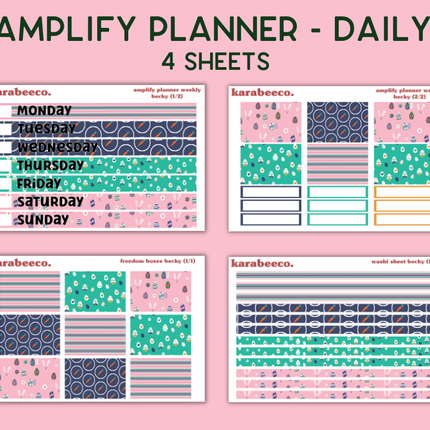 Amplify Planner Stickers | Weekly Kit | Becky