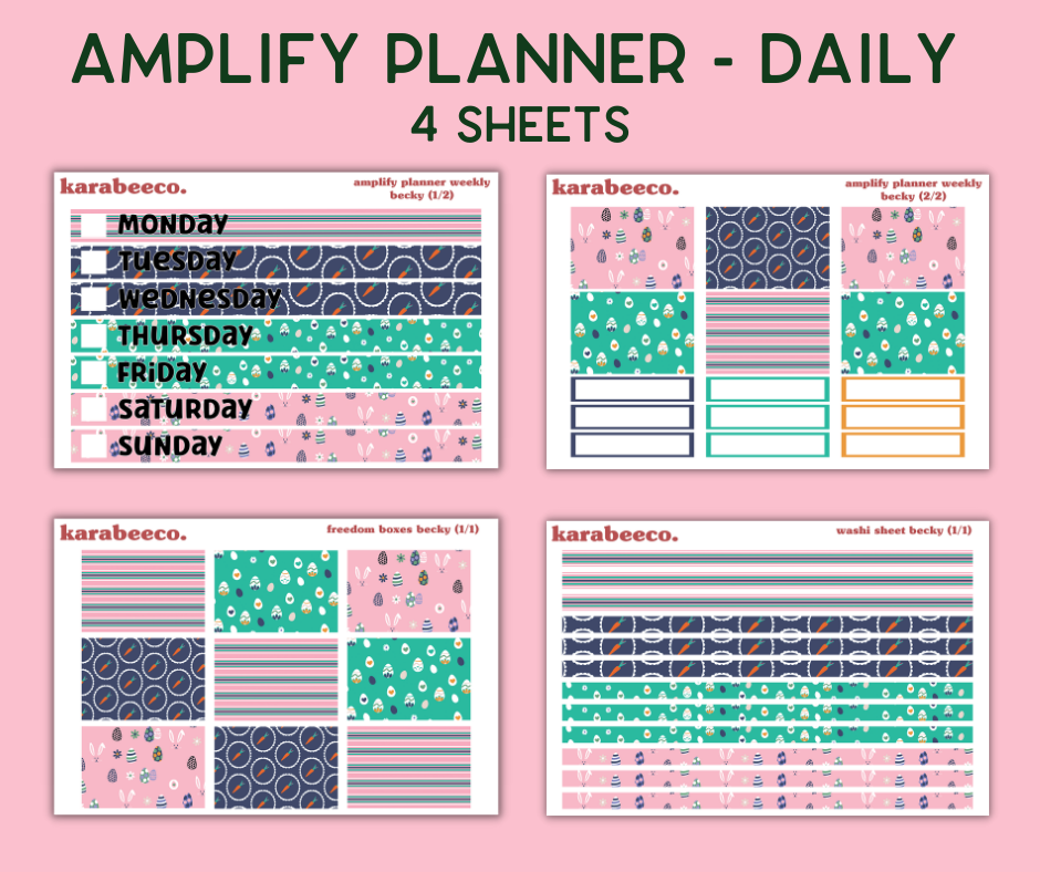 Amplify Planner Stickers | Weekly Kit | Becky