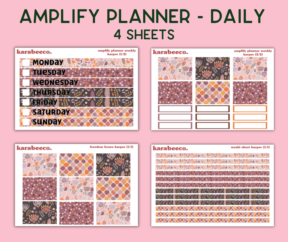 Amplify Planner Stickers | Weekly Kit | Harper