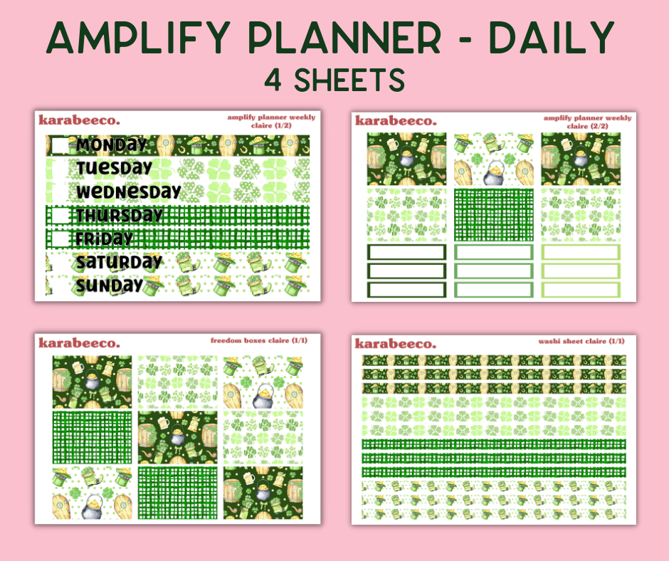 Amplify Planner Stickers | Weekly Kit | Claire