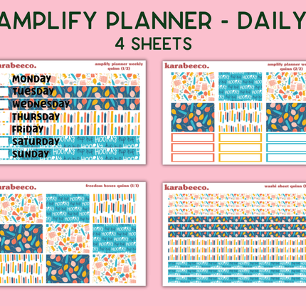 Amplify Planner Stickers | Weekly Kit | Quinn