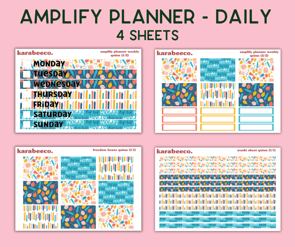 Amplify Planner Stickers | Weekly Kit | Quinn