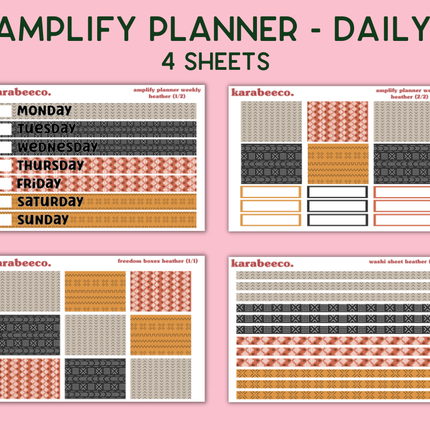 Amplify Planner Stickers | Weekly Kit | Heather